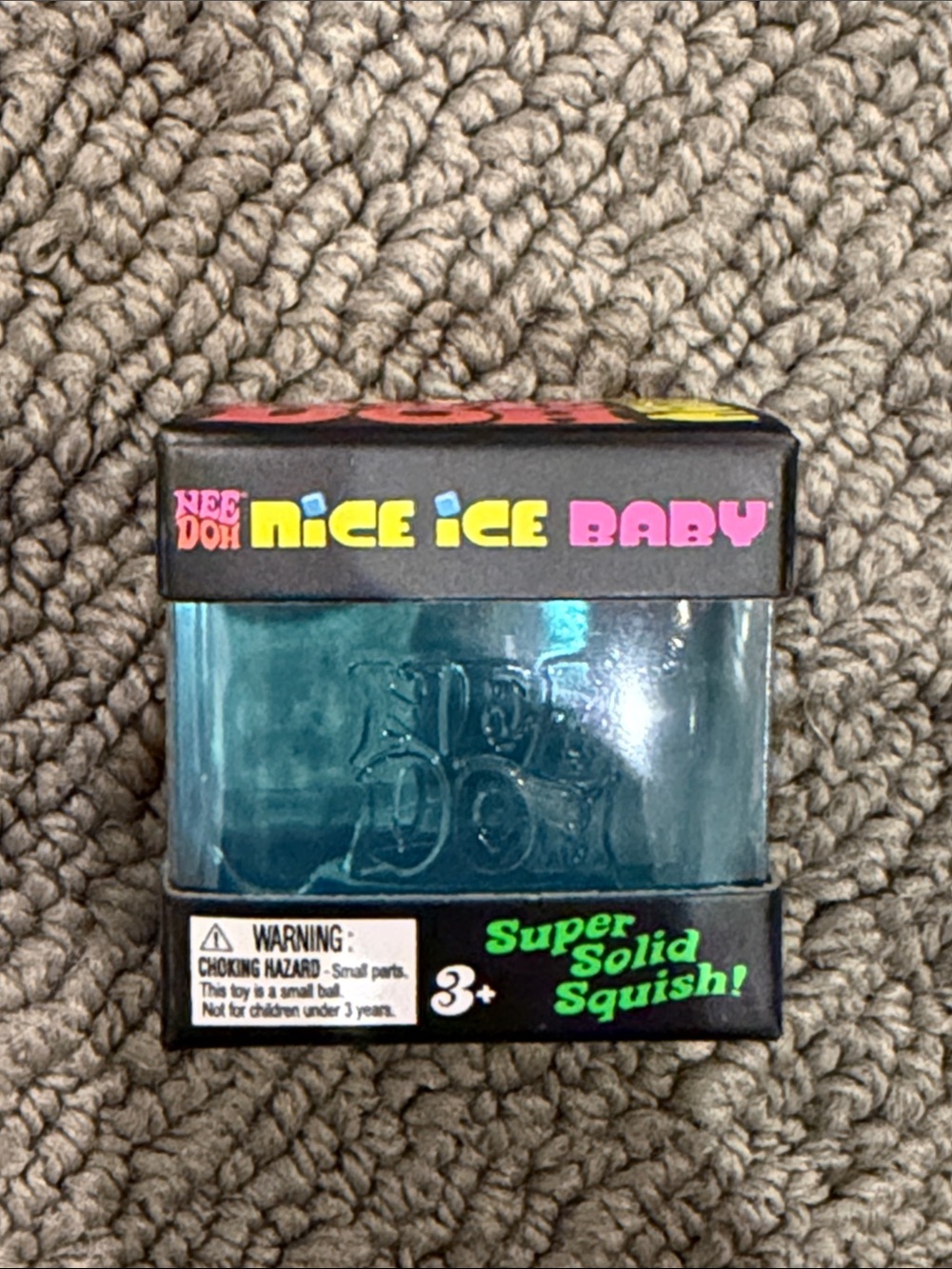 Nice Ice Baby Blue Super Solid Squish Toy - sealed